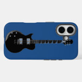 Electric Guitar Blue Pop Art Case-Mate iPhone Case (Achterkant (horizontaal))