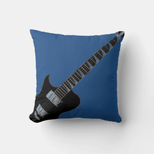 Electric Guitar Blue Pop Art Kussen