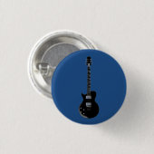 Electric Guitar Blue Pop Art Ronde Button 3,2 Cm (Voorkant /achterkant)
