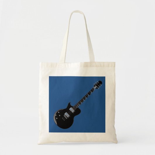 Electric Guitar Blue Pop Art Tote Bag (Voorkant)