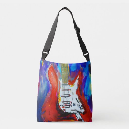 Electric Guitar Crossbody Tas (Voorkant)