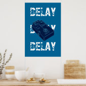 Electric Guitar Delay Pedal Poster (Keuken)