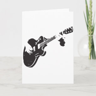 Electric Guitar Feestdagen Kaart