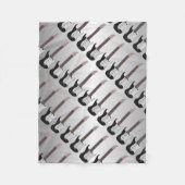 Electric Guitar Fleece Deken (Voorkant)