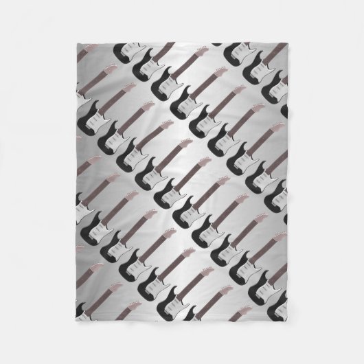 Electric Guitar Fleece Deken (Voorkant)