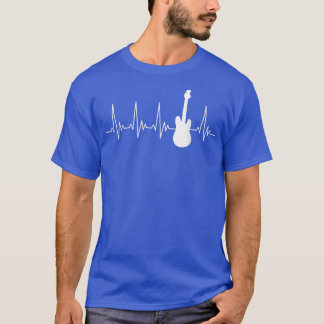 Electric Guitar Heartbeat Music Design for Guitari T-shirt