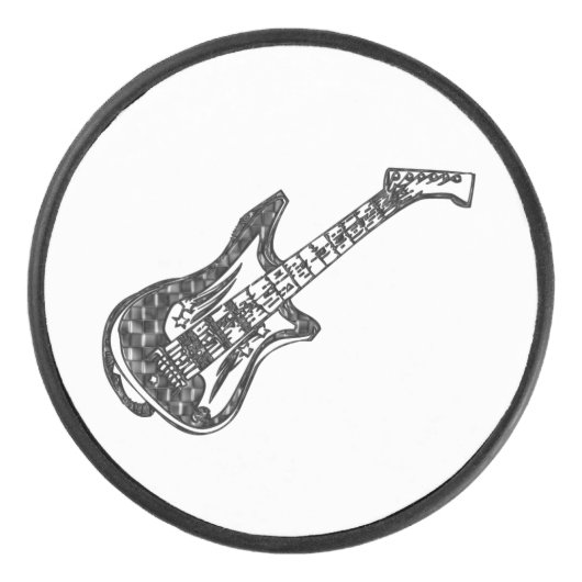 Electric Guitar Hockey Puck (Voorkant)