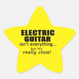 Electric Guitar is niet alles Star Sticker