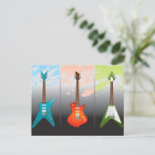 Electric Guitar Lovers Dream Briefkaart (Staand voorkant)
