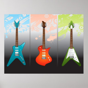 Electric Guitar Lovers Dream Poster