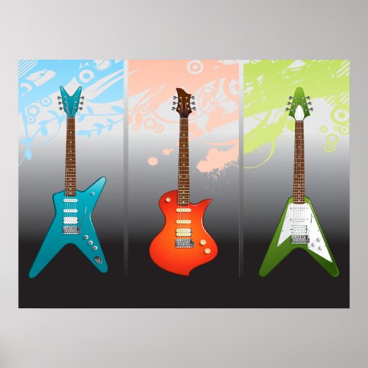 Electric Guitar Lovers Dream Poster (Voorkant)