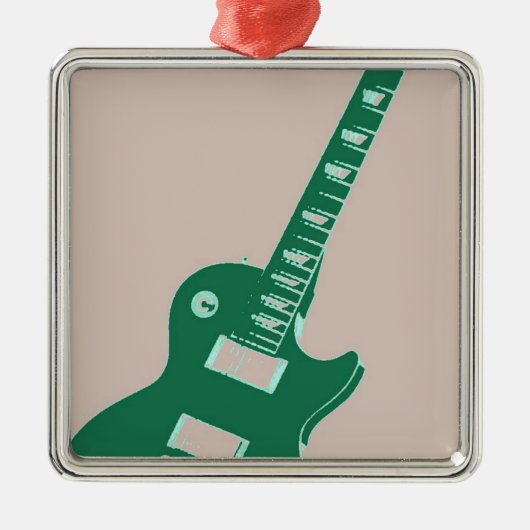 Electric Guitar Metalen Ornament (Voorkant)
