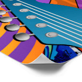 Electric Guitar Music Pop Art 60's Jokers Wild Poster (Hoek)