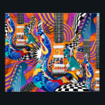 Electric Guitar Music Pop Art 60's Jokers Wild Poster<br><div class="desc">Electric Guitar Music Pop Art 60's Jokers Wild door Juleez. 60 pop kunst retro stijl originele kunst van Juleez</div>