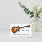 Electric Guitar Music Teacher Visitekaartje (Staand voorkant)