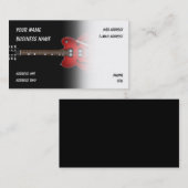 Electric Guitar - Music Visitekaartje (Voorkant / Achterkant)