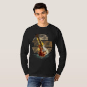 Electric Guitar Musical Artist Guitarist Sunset T-shirt (Voorkant volledig)