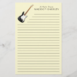 Electric Guitar Musician Music Teacher Briefpapier