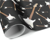 Electric Guitar Musician Music Teacher Cadeaupapier (Rol Hoek)