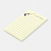 Electric Guitar Musician Music Teacher Post-it® Notes (Schuin)