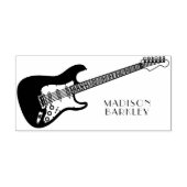 Electric Guitar Musician Music Teacher Rubberstempel (Afrduk)