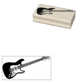 Electric Guitar Musician Music Teacher Rubberstempel (Gestempeld)