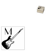 Electric Guitar Musician Music Teacher Rubberstempel (Gestempeld)