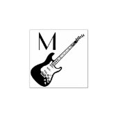 Electric Guitar Musician Music Teacher Rubberstempel (Afrduk)