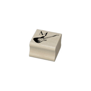 Electric Guitar Musician Music Teacher Rubberstempel
