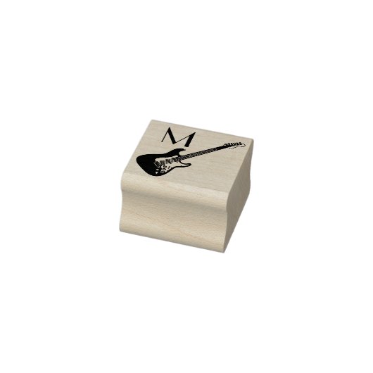 Electric Guitar Musician Music Teacher Rubberstempel (Stempel)