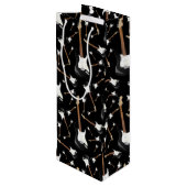 Electric Guitar Musician Music Teacher Wijn Cadeautas (Achterkant Gekanteld)