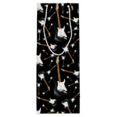 Electric Guitar Musician Music Teacher Wijn Cadeautas (Achterkant)