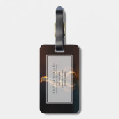 Electric guitar on fire           bagagelabel (Achterkant verticaal)