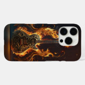 Electric guitar on fire Case-Mate iPhone case (Achterkant (horizontaal))