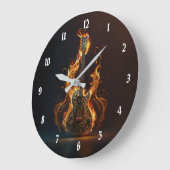 Electric guitar on fire            grote klok (Hoek)