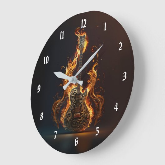 Electric guitar on fire            grote klok (Hoek)