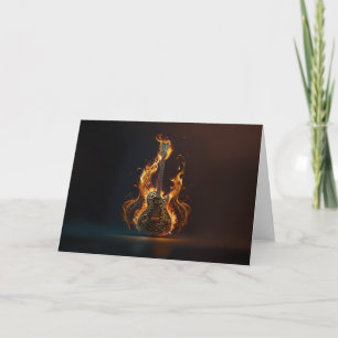 Electric guitar on fire kaart