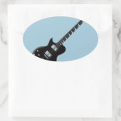Electric Guitar Ovale Sticker (Tas)