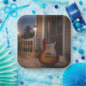 Electric Guitar Papieren Bordje (Feest)