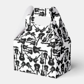 Electric Guitar Pattern Music Thed CUSTOM COLOR Bedankdoosjes (Achterkant)