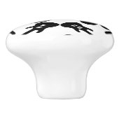 Electric Guitar Pattern Music Thed CUSTOM COLOR Keramische Knop (Zijkant)