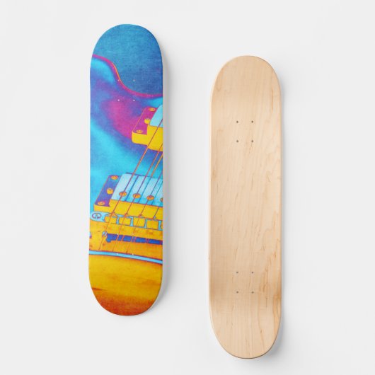 Electric Guitar Persoonlijk Skateboard (Voorkant)