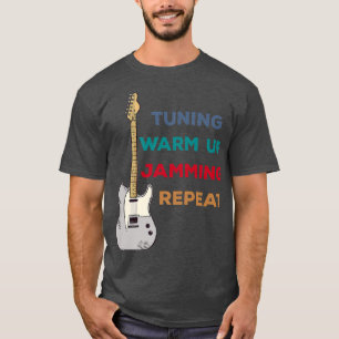 Electric Guitar Player Music InstrumentFunny Repea T-shirt