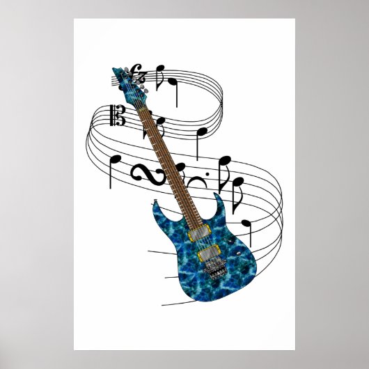 Electric Guitar Poster (Voorkant)
