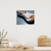 Electric Guitar Poster (Keuken)