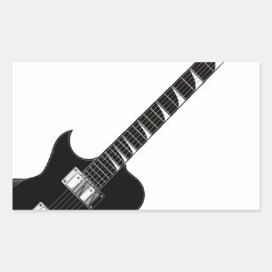 Electric Guitar Rechthoekige Sticker