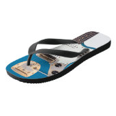 Electric Guitar Rock Band Music Air Beach Party Teenslippers (Schuin)