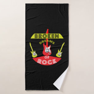 Electric Guitar Rock Dreams Rock Muziek Badhanddoek
