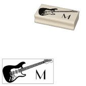 Electric Guitar Rubberstempel (Gestempeld)