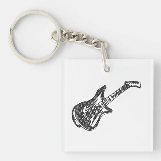 Electric Guitar Sleutelhanger (voorkant)